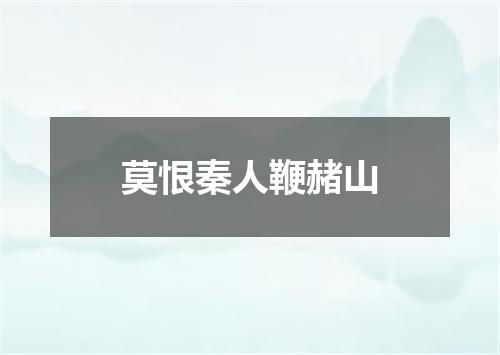 莫恨秦人鞭赭山