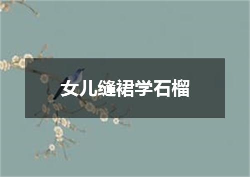 女儿缝裙学石榴