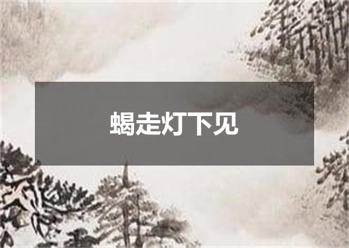 蝎走灯下见