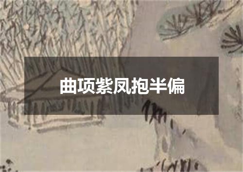 曲项紫凤抱半偏