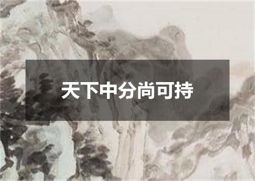 天下中分尚可持