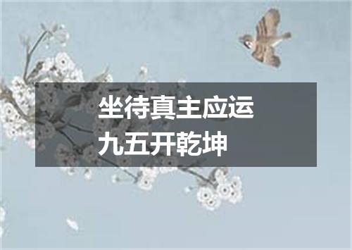 坐待真主应运九五开乾坤