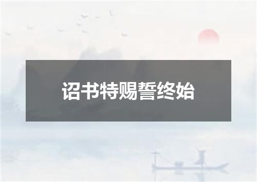 诏书特赐誓终始