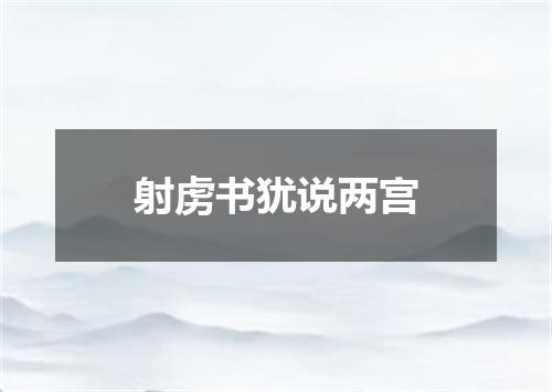 射虏书犹说两宫