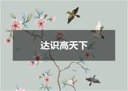 达识高天下