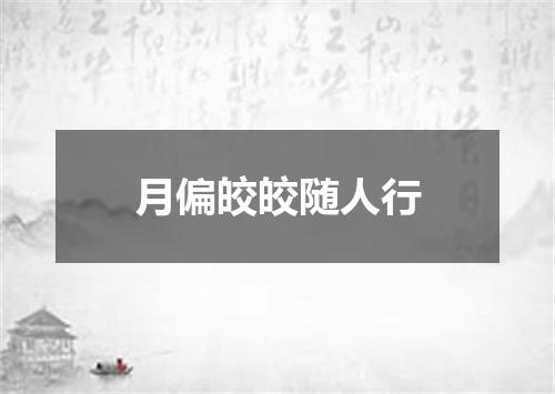 月偏皎皎随人行