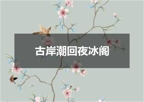 古岸潮回夜冰阁