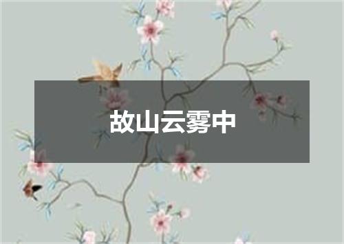 故山云雾中