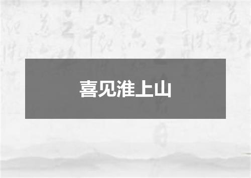 喜见淮上山