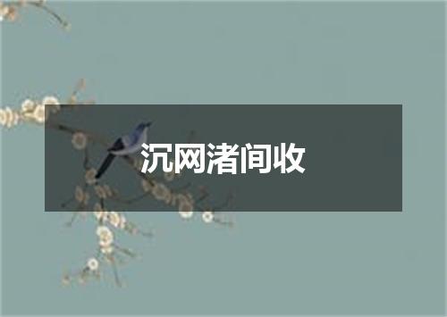 沉网渚间收