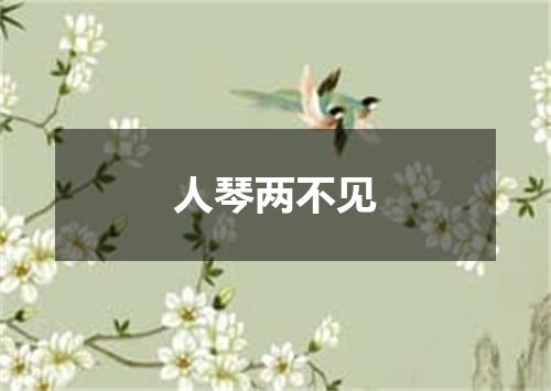 人琴两不见