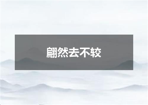 翩然去不较