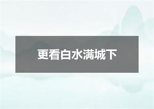 更看白水满城下