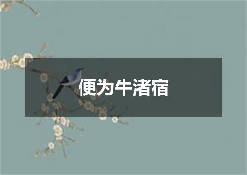 便为牛渚宿