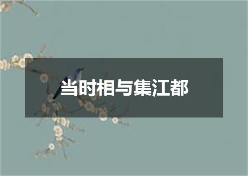 当时相与集江都