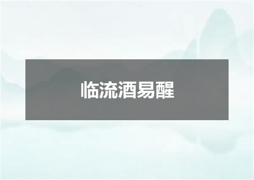 临流酒易醒