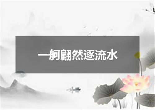 一舸翩然逐流水