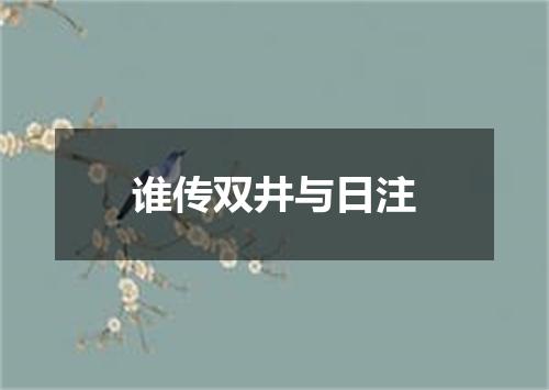 谁传双井与日注