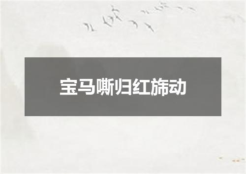 宝马嘶归红旆动