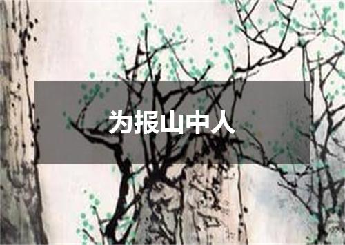 为报山中人
