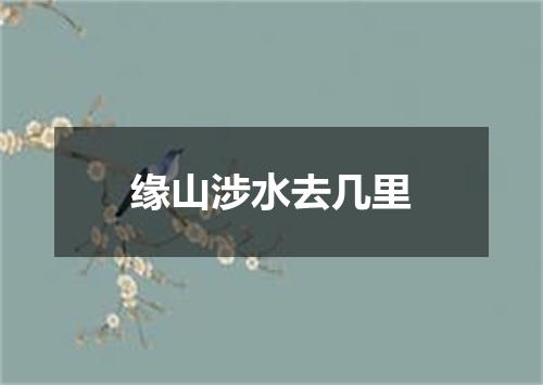 缘山涉水去几里