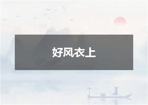 好风衣上