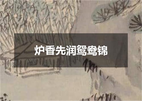 炉香先润鸳鸯锦