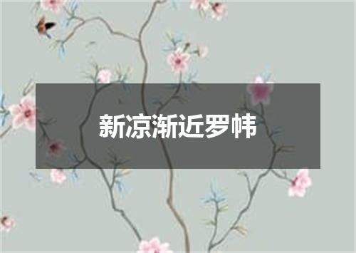 新凉渐近罗帏