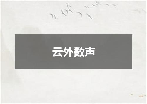 云外数声