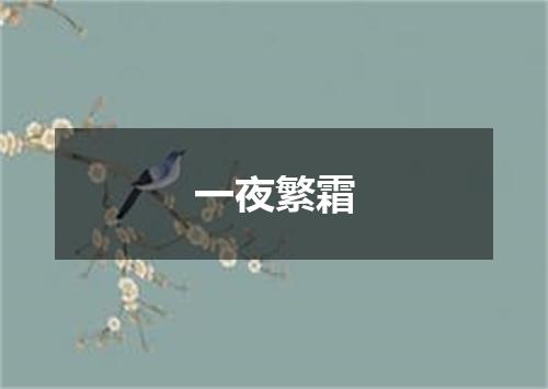 一夜繁霜