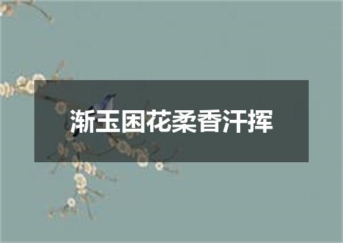 渐玉困花柔香汗挥