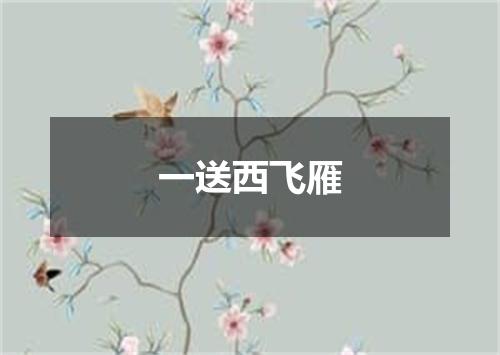 一送西飞雁