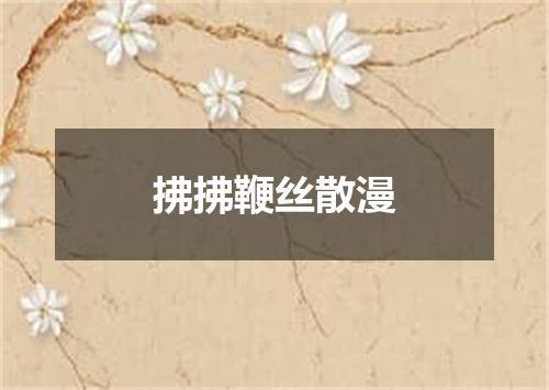 拂拂鞭丝散漫