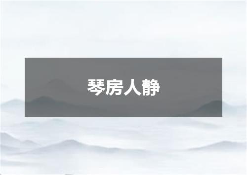 琴房人静