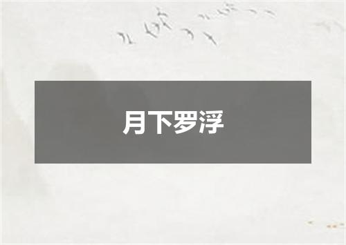 月下罗浮