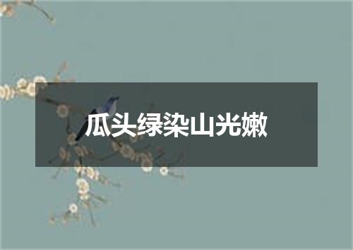 瓜头绿染山光嫩