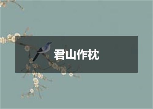 君山作枕