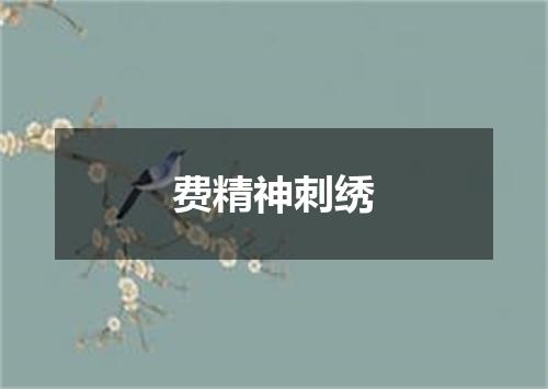 费精神刺绣