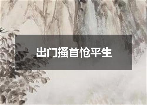 出门搔首怆平生