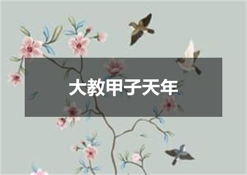 大教甲子天年