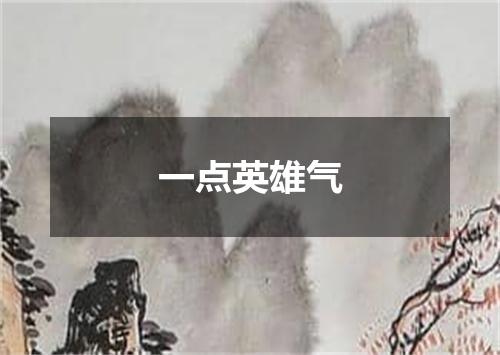 一点英雄气