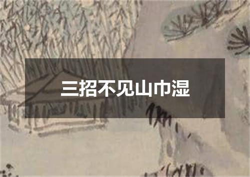 三招不见山巾湿