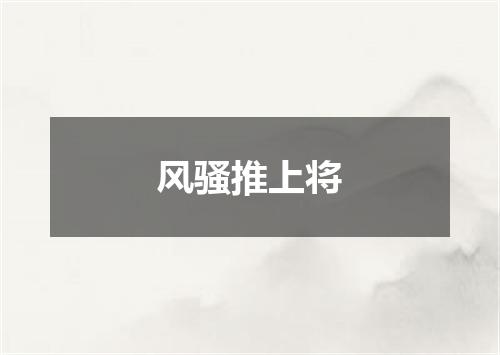 风骚推上将