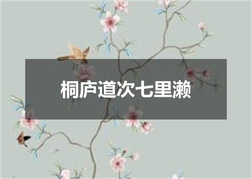 桐庐道次七里濑