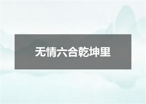 无情六合乾坤里