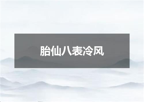 胎仙八表冷风