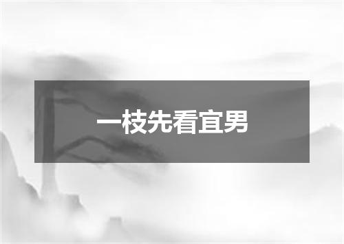 一枝先看宜男