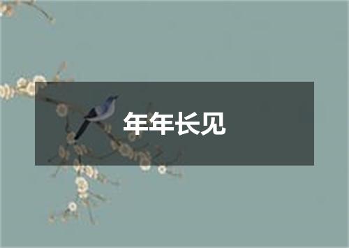 年年长见