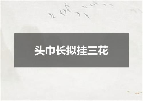 头巾长拟挂三花