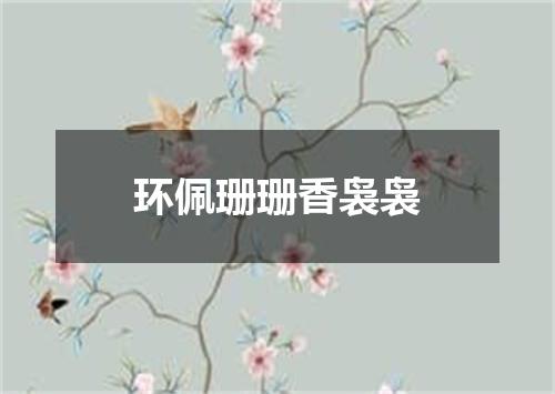 环佩珊珊香袅袅